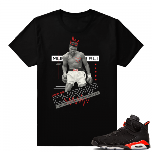 Infrared 6s Black | Peoples Champ | Black shirt