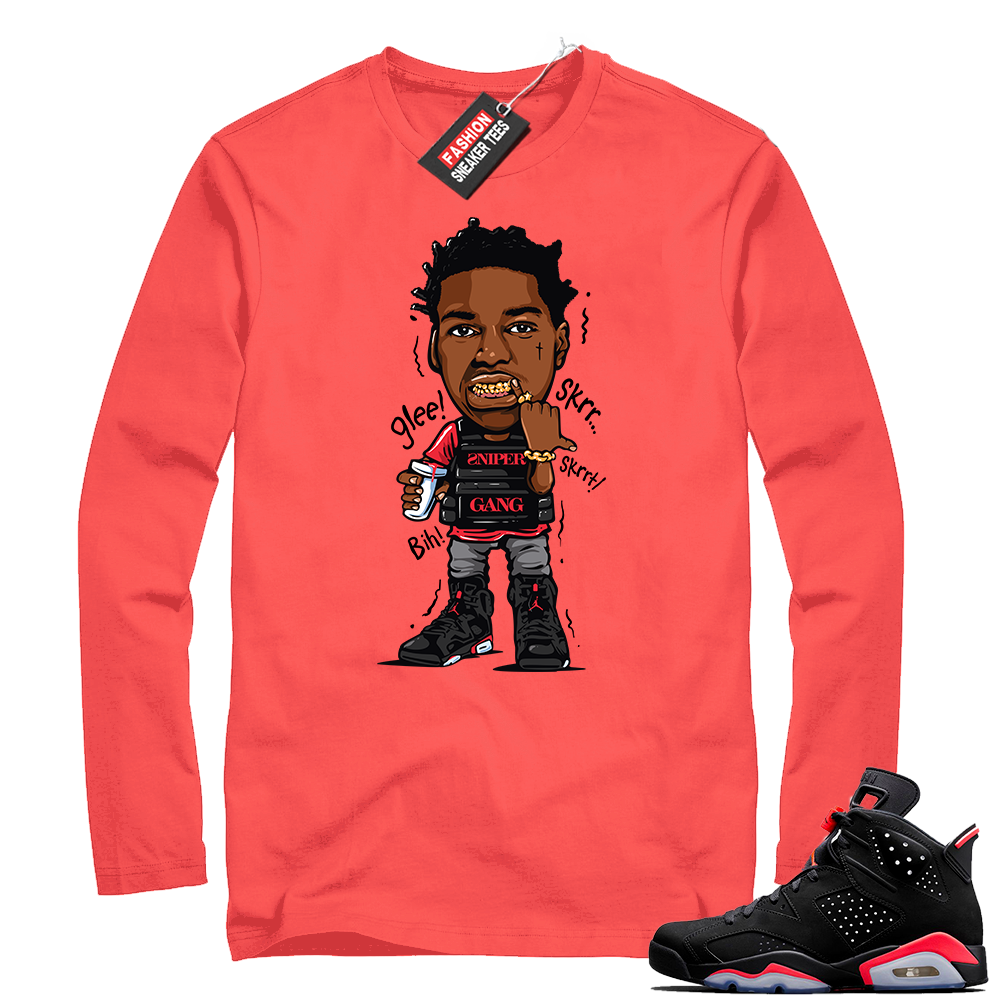 Infrared 6s Black | Kodak Glee | Infrared Long Sleeve shirt