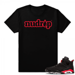 Infrared 6s Black | NuDrip TM Logo | Black shirt