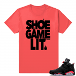 Infrared 6s Black | Shoe Game Lit | Infrared shirt