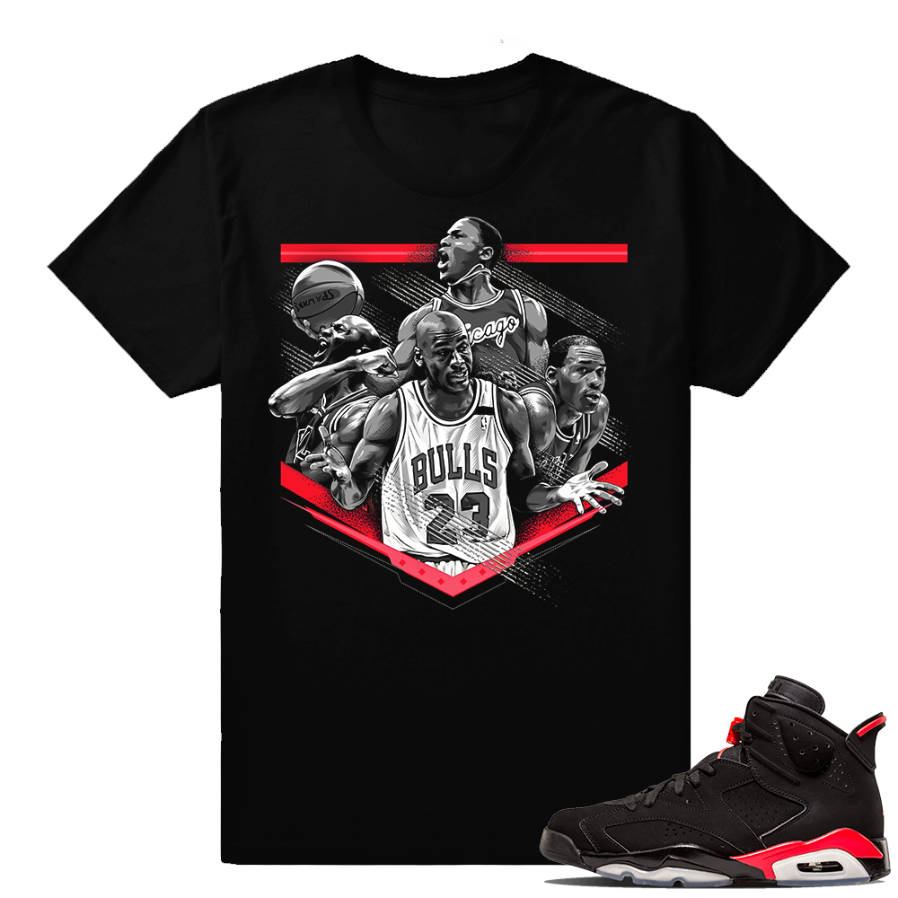 Infrared 6s | MJ Tribute | Black shirt