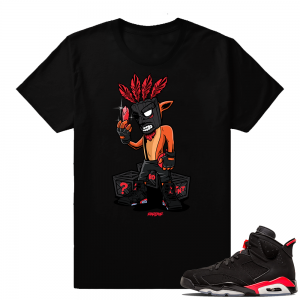 Infrared 6s Black | Crash Bandicoot | Black shirt