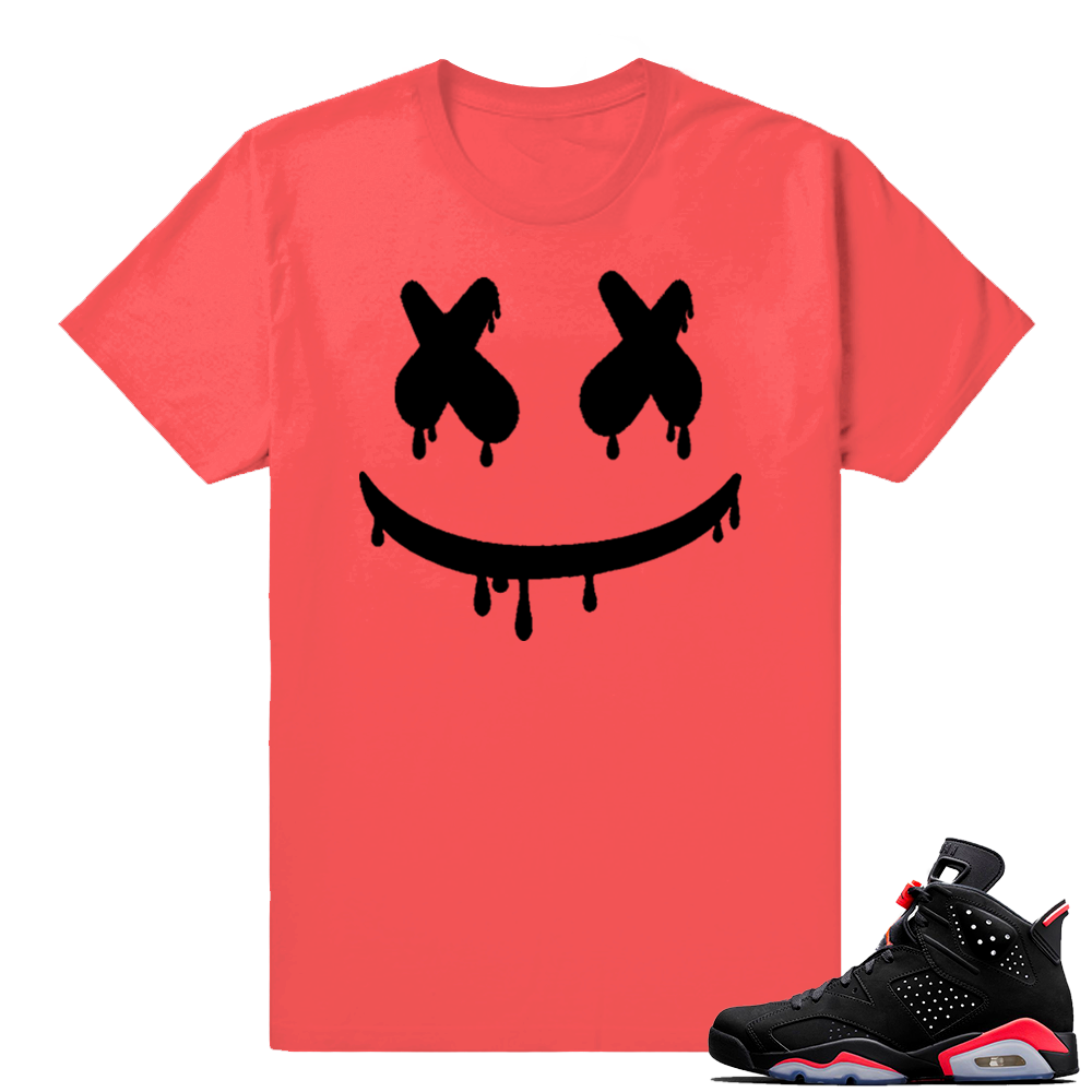 Infrared 6s Black | Drip Smiley | Infrared shirt