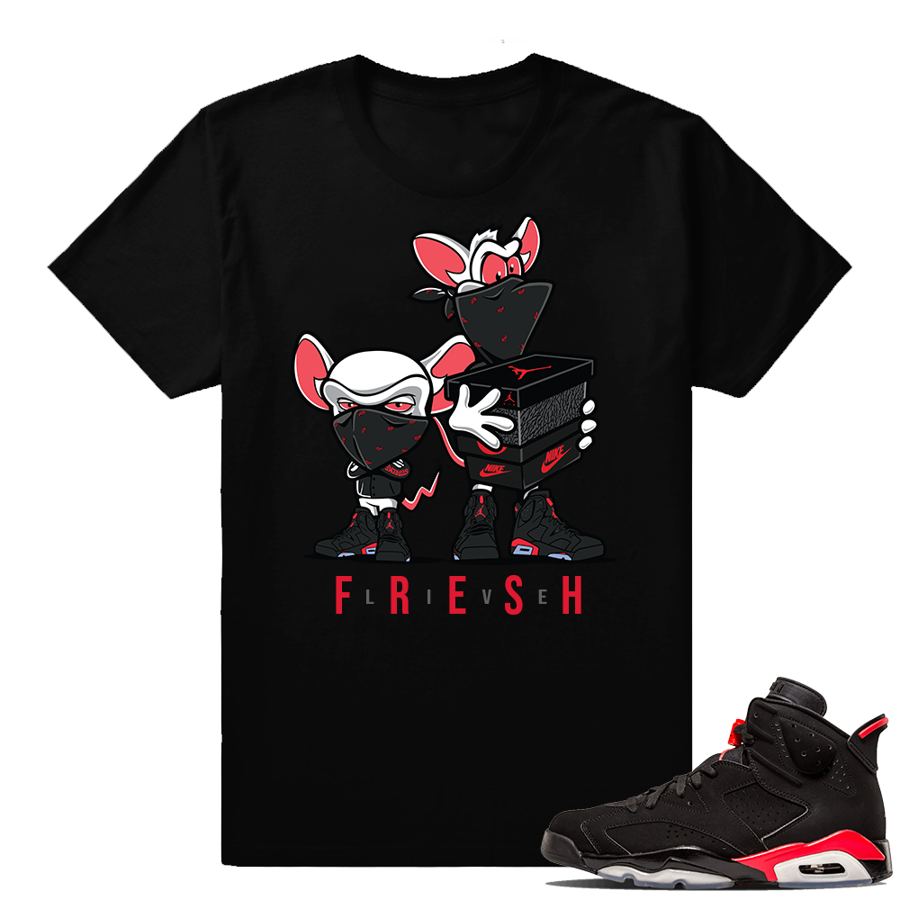 Jordan Retro 6 Infrared | Sneaker Heist | Black shirt