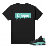 Island Green 13s shirt black - Drip Box Logo