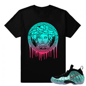 Island Green Foams - Medusa Drip Matching Streetwear Shirt - Black