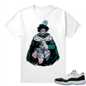 J cole KOD shirt  Emerald 11s  White tee