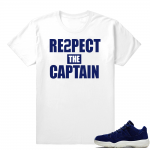 Jeter 11 low shirt  The Captain  White tee