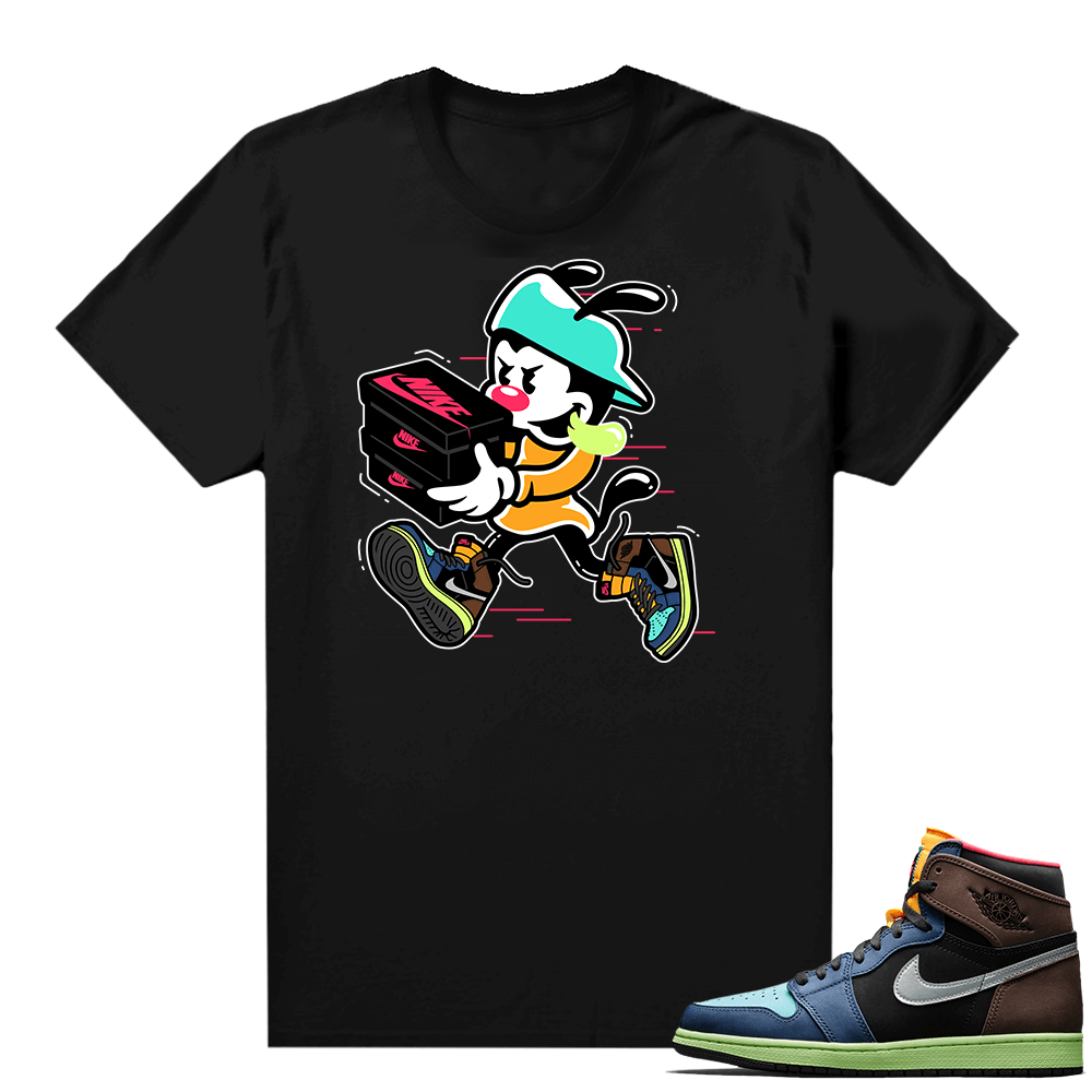 Jordan 1 Biohack sneaker tees shirts - Black - Double Up