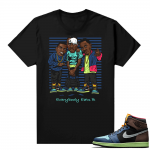 Jordan 1 Biohack sneaker tees shirts - Black - Everybody Eats B