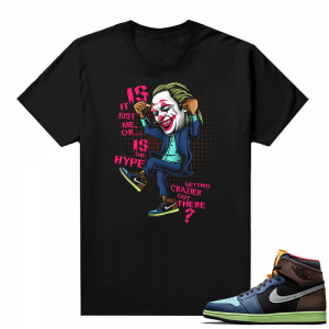 Jordan 1 Biohack sneaker tees shirts - Black - Joker Crazy Hype