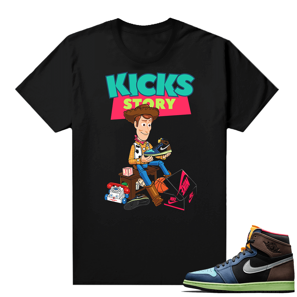 Jordan 1 Biohack sneaker tees shirts - Black - Kicks Story