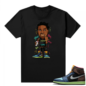 Jordan 1 Biohack sneaker tees shirts - Black - Kodak Glee