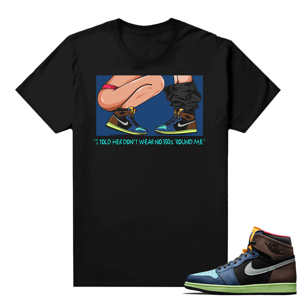 Jordan 1 Biohack sneaker tees shirts - Black - No 350s