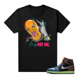 Jordan 1 Biohack sneaker tees shirts - Black - Pay Me