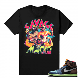 Jordan 1 Biohack sneaker tees shirts - Black - SAVAGE