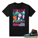 Jordan 1 Biohack sneaker tees shirts - Black - Scarface