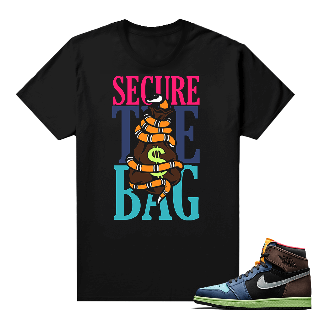 Jordan 1 Biohack sneaker tees shirts - Black - Secure the Bag