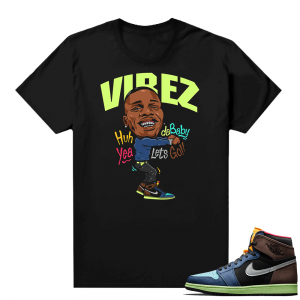 Jordan 1 Biohack sneaker tees shirts - Black - Vibez