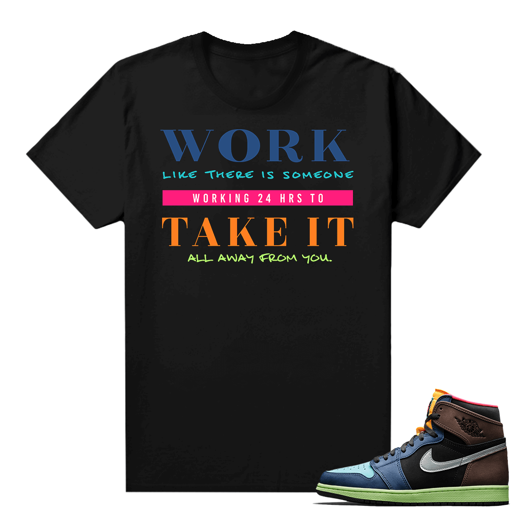 Jordan 1 Biohack sneaker tees shirts - Black - WORK