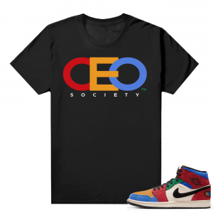 Jordan 1 Mid Fearless shirt Black - CEO Society