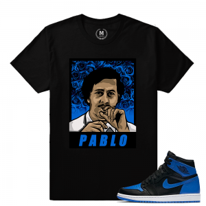 Match Jordan 1 Royal OG | I Feel Like Pablo | Black T shirt