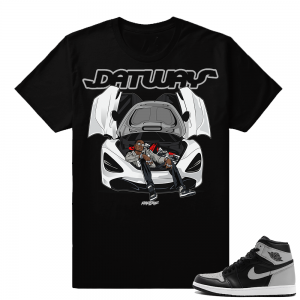 Jordan 1 OG Shadow  Tees Shirts  Datway  Black Tee