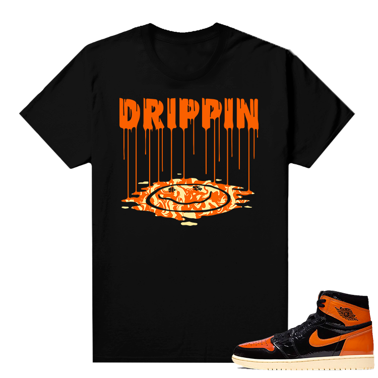 Jordan 1 Shattered Backboard 3 shirt black - Drippin Smiley