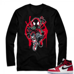 Jordan 1 Spider-man | Into the Verse Spidey | Black Long Sleeve shirt