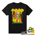 Jordan 1 Volt Gold matching shirt - Black - To Rise Above Poverty