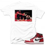 Jordan 1 Chicago shirts to match 'Classic 1' White Sneaker Tees shirt