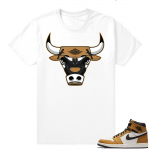 Jordan 1 tee Rookie of the year | Rare Air Bull | White Shirt