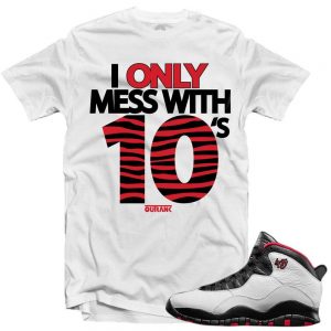 Double Nickel 10s matching shirts | 'Only 10s' sneaker tees shirt White