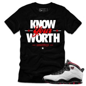 Jordan 10 Double Nickel shirts 'Worth' Black sneaker tees shirt