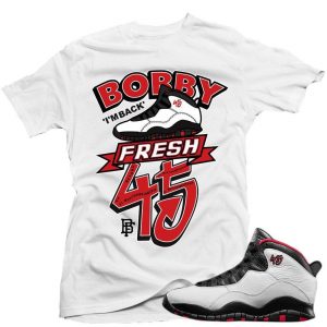 Double Nickel 10s Shirts matching Sneaker Tees Collection |45 sneaker Tees shirt White | Streetwear Online