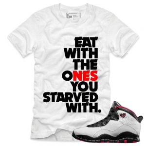 Jordan 10 Double Nickel shirts 'Family' White sneaker tees shirt