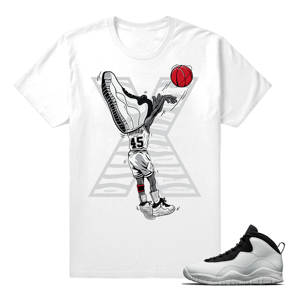 Im Back Jordan Retro 10 Match Tee shirts  Sneakerhead 10s  White T Shirt