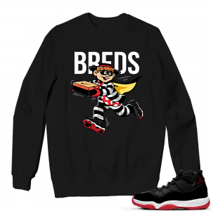 Jordan 11 Bred Sweatshirts black - Breds Heist