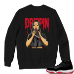 Jordan 11 Bred Sweatshirts black - Drippin 11s