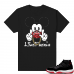 Jordan 11 Bred shirt black - 11s Up