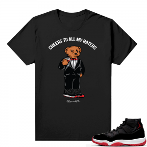 Jordan 11 Bred shirt black - Cheers To all my Haters