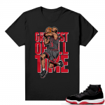 Jordan 11 Bred shirt black - Greatest