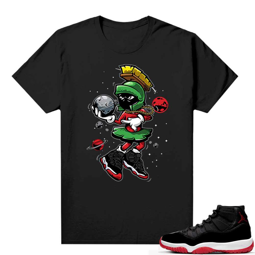 Jordan 11 Bred shirt black - Martian Destroy