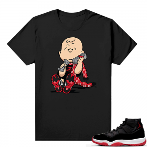 Jordan 11 Bred shirt black - Designer Charlie