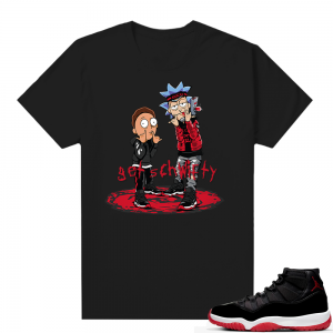 Jordan 11 Bred shirt black - Get Schwifty