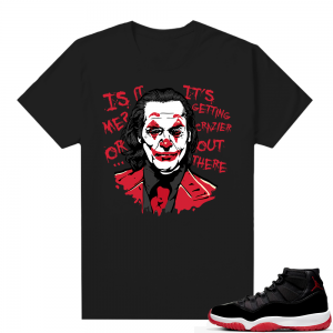 Jordan 11 Bred shirt black - Joker