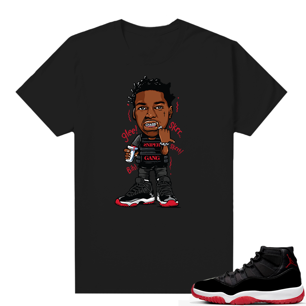 Jordan 11 Bred shirt black - Kodak Glee