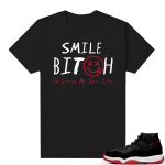 Jordan 11 Bred shirt black - Living My Best Life