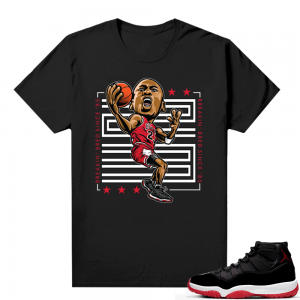 Jordan 11 Bred shirt black - MJ Breakin Bred