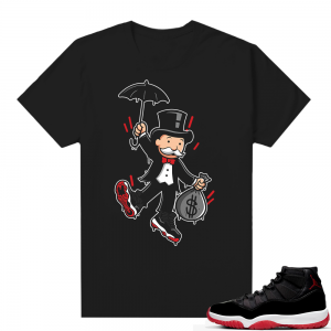 Jordan 11 Bred shirt black - Monopoly Bred